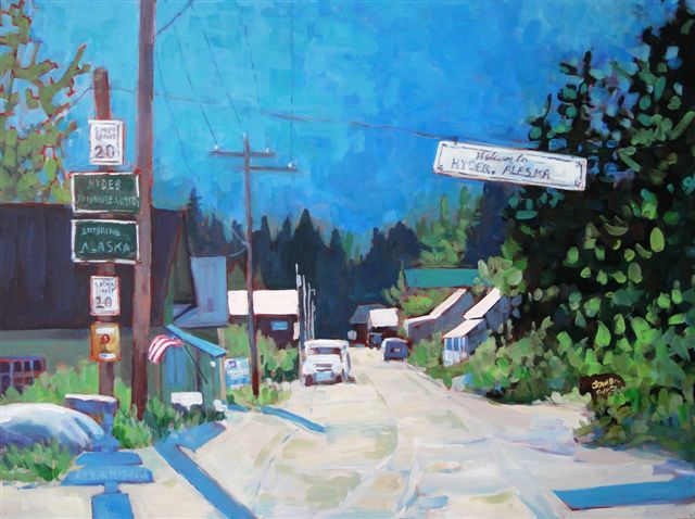 Hyder Main
                                  Street #2 by Angie Roth McIntosh in
                                  acrylic