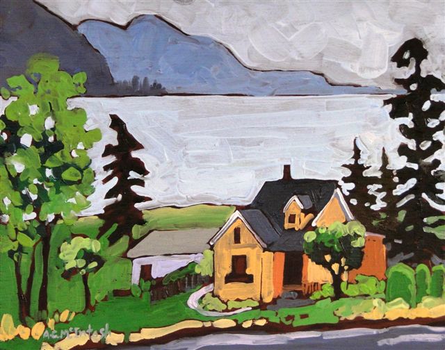 Orange House
                          Vancouver Hill Penticton BC Canada Okanagan
                          Lake oil by Angie Roth McIntosh
