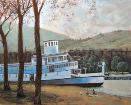 SS Sicamous in
                        acrylic by Angie Roth McIntosh