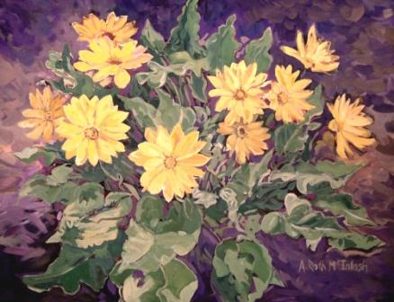 Balsam Root in Acrylic