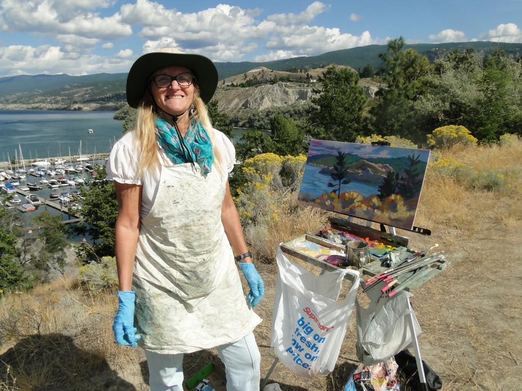 Painting above Marina
                        Penticton