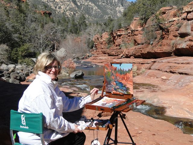 Painting at Slide Rock Park