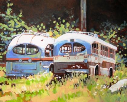 Out to Pasture Old Buses