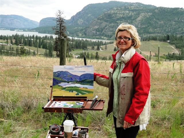 Angie at Vaseux Lake