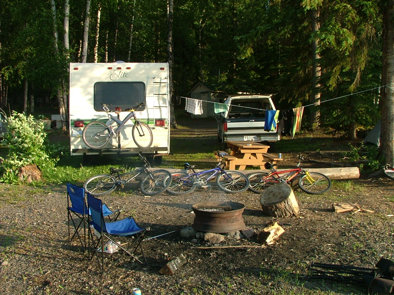 Motorhome at Canim Lake