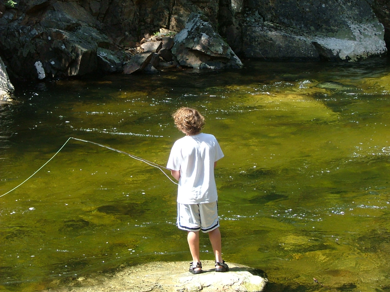 Kieran Fishing Ashnola River