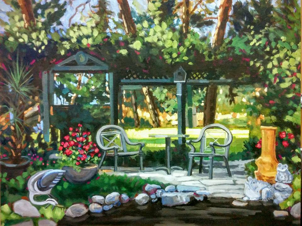 Summer
                                        Garden Oil by Angie Roth
                                        McIntosh painted from life