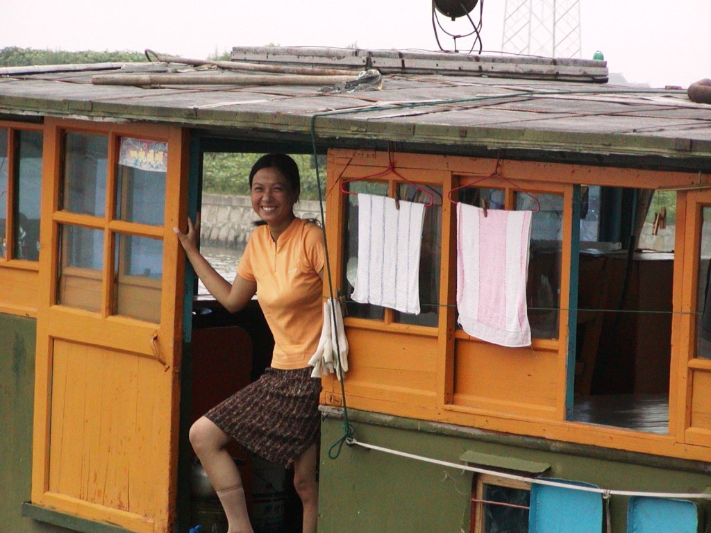 Boat Living on the Canal from Zhouzhaung
