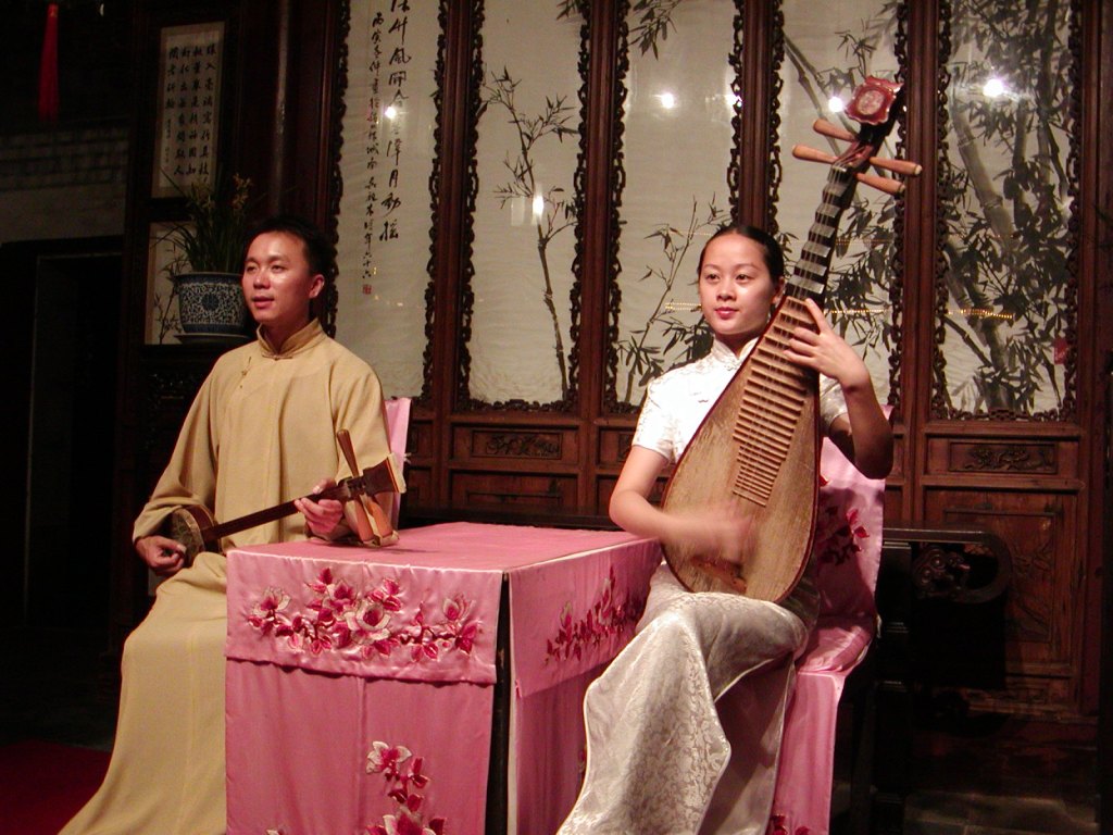 Traditional music in Suzhou garden