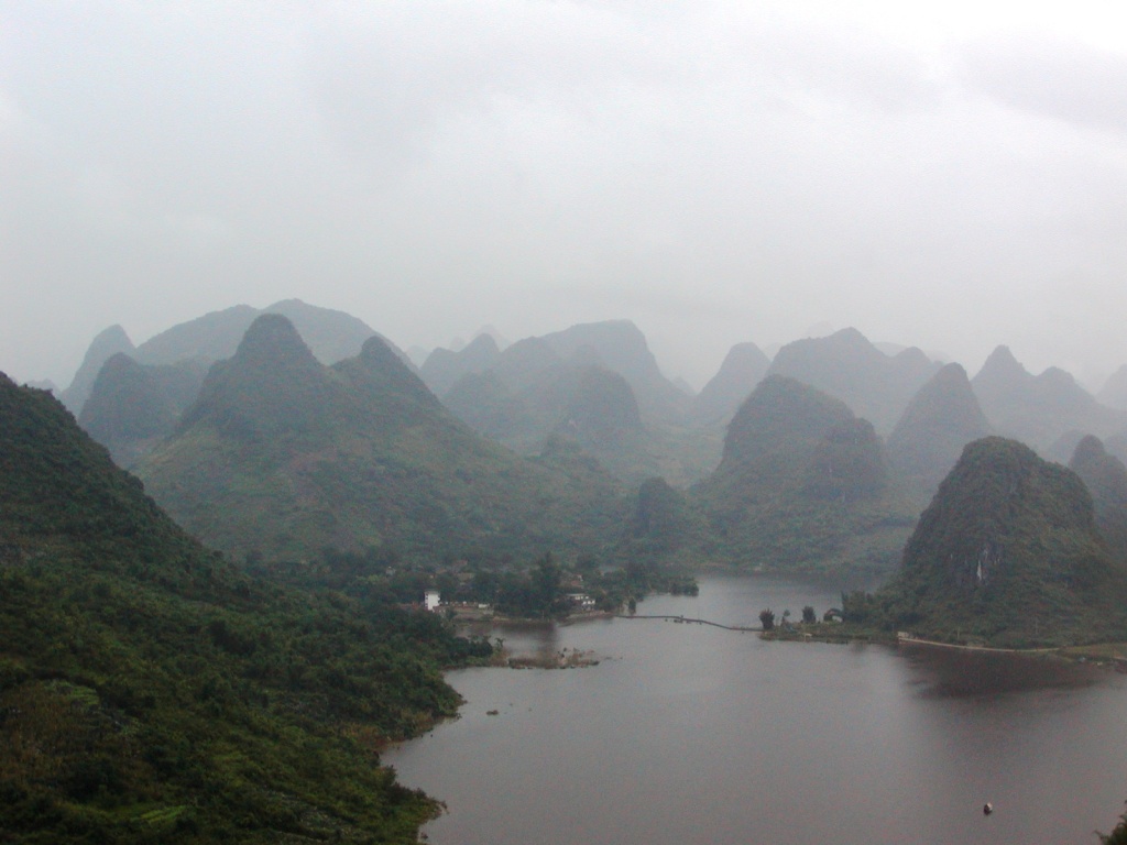 Summer Rain in Remote Village