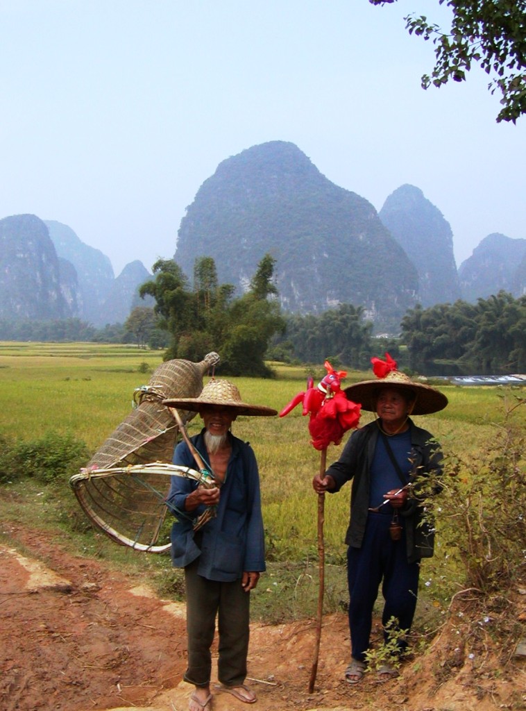 Two old Folks in Fields