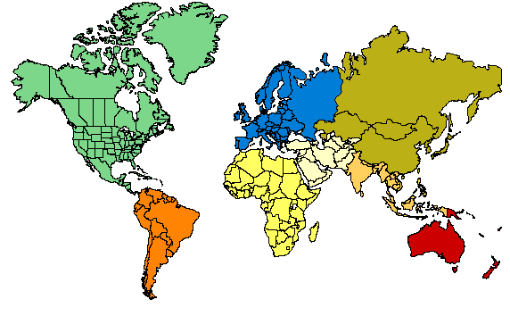 world map