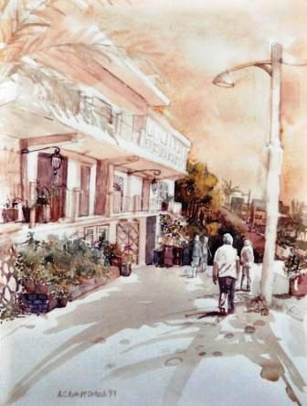 White Shirt on Street