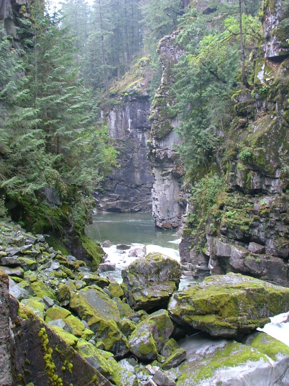 River at Coquihalla KVR tunnel